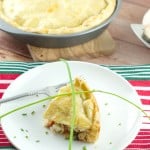 Chicken Ricotta Pie - layers of chicken, veggies and ricotta cheese inside 2 flaky pastries. Very easy to make and perfect for a quick weeknight dinner.