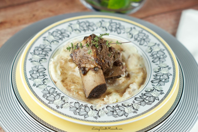 Slow Cooker Short Ribs - Made with red wine and delightful herbs. This delicious dish falls off the bone creating tender flavorful beef that requires very little prep.