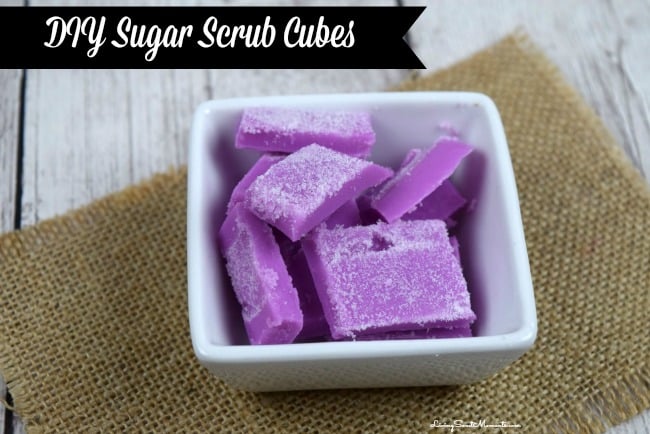 sugar scrub soap cubes - Easy homemade soap that will leave your skin radiant and moisturized for those hot days. Perfect D.Y.I Gift idea that all will love