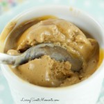Caramel Banana Ice Cream - Only 2 ingredients and ready in seconds! Just toss ingredients in the blender and enjoy this delicious and creamy dessert. Yumm!