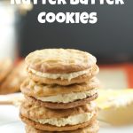 Copycat Nutter Butter Cookies - these homemade peanut butter cookies filled with delicious creamy peanut frosting are more delicious than the original kind.