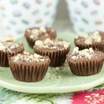 Hazelnut Chocolate Cups - A Copycat Reese's cups but instead of using peanut butter, they are filled with a delicious Nutella cream. Easy and delicious! yum