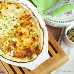 Potatoes Au Gratin with Creamy Jalapeno - This easy to make yet elegant side dish is the perfect potato recipe for any party or celebration. A Crowd pleaser