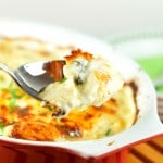 Potatoes Au Gratin with Creamy Jalapeno - This easy to make yet elegant side dish is the perfect potato recipe for any party or celebration. A Crowd pleaser