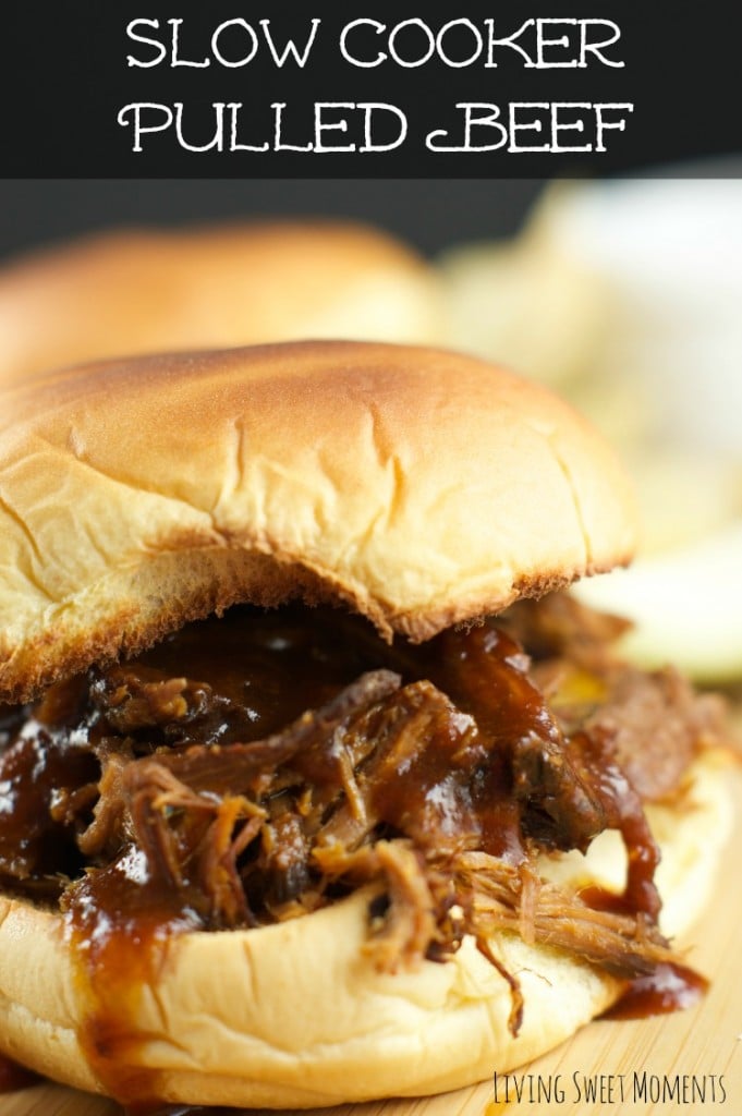 Slow Cooker Pulled BBQ Beef - Living Sweet Moments