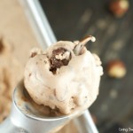 No Churn Nutella Ice Cream - Only 4 simple ingredients are needed to make this delicious ice Cream with swirls of Nutella in every bite. Perfect for summer.