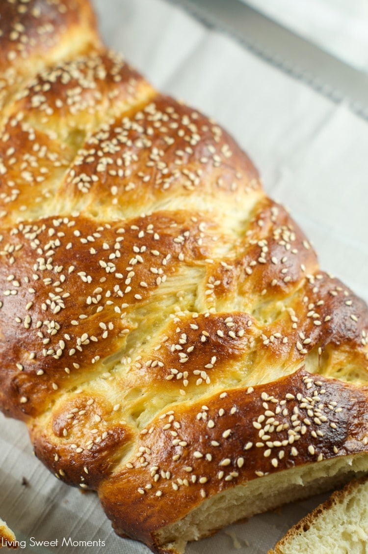 Challah Bread - This easy to make eggy, delicious challah bread is the perfect to eat out of the oven but also makes amazing french toast the next day. Yum