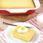 Ricotta filled Cornbread Recipe - Delicious cornbread made with buttermilk and filled with ricotta cheese. Perfect hot, warm or cold. A nice side dish idea.