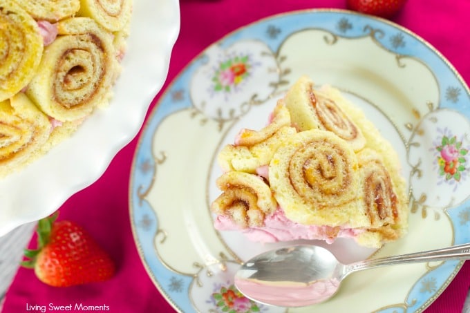 Vegan Vanilla Swiss Roll with Jam - Gourmandelle