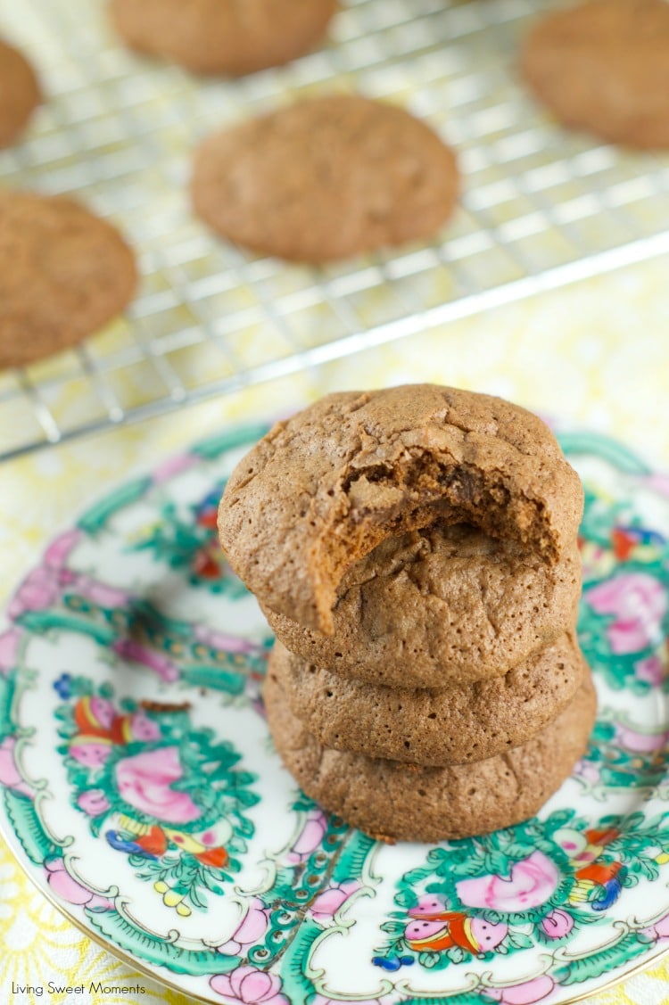 Double Chocolate Brownie Cookies : these easy to make chocolate cookies have the pudginess of a brownie with the taste of a cookie. Perfect for dessert.