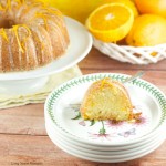 Glazed Orange Bundt Cake Recipe: delicious orange soaked bundt cake topped with a sweet orange glaze. The perfect dessert or breakfast for any occasion. Find the recipe on www.livingsweetmoments.com