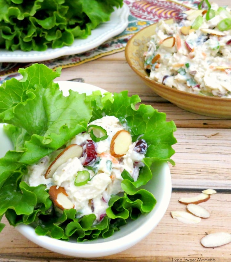 Balsamic Chicken Salad - this easy summer recipe can be enjoyed in a sandwich or alone. Perfect for a quick lunch and a great way to use leftover chicken.
