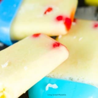 Pina Colada Popsicles - only 4 ingredients needed to make this delicious frozen treat. Enjoy the delicious flavor of your favorite virgin cocktail in a fun way