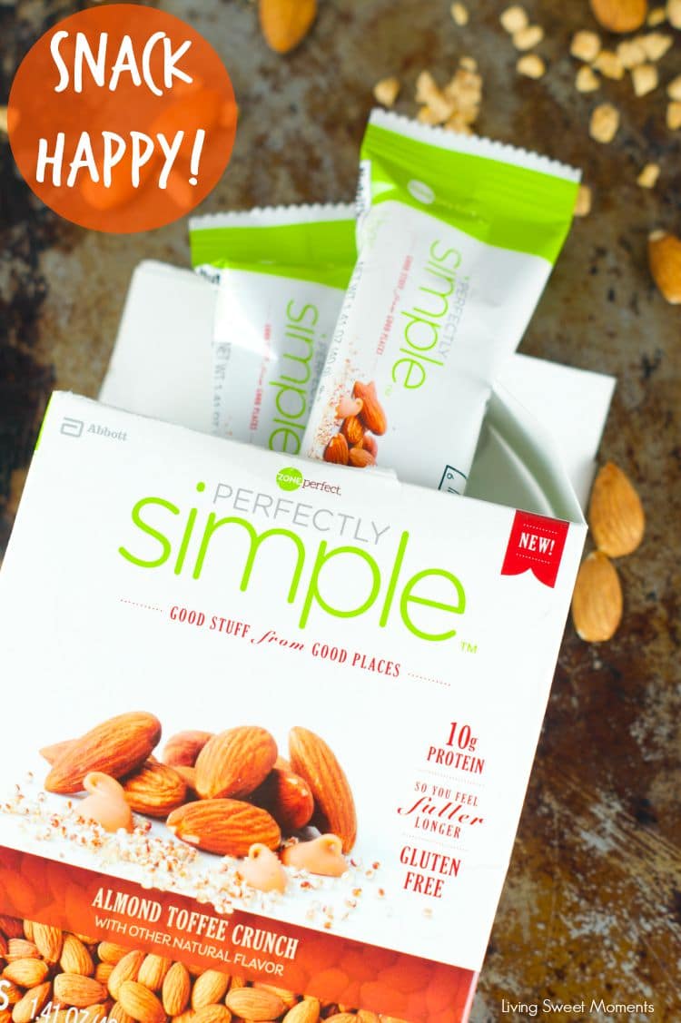 New ZonePerfect Perfectly Simple Bars available in 4 delicious flavors contain high protein and low in calories. The perfect afternoon on the go snack. Yum!