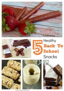 5 Healthy Back To School Snacks - Living Sweet Moments