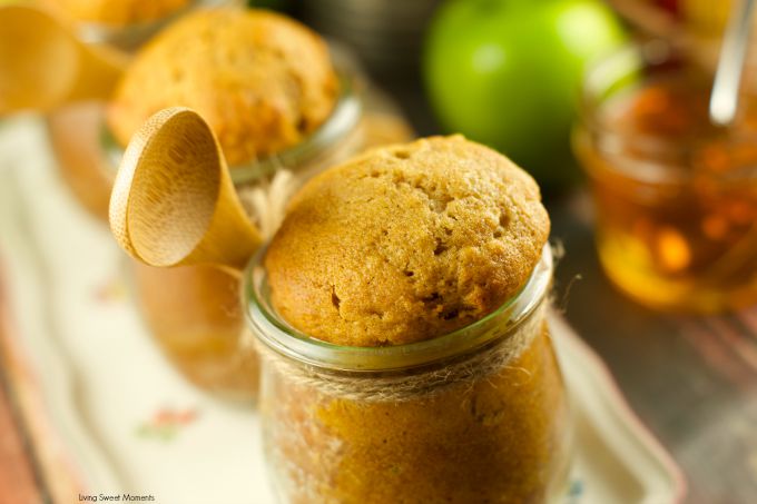 Apple Honey Cake In A Jar: celebrate rosh hashanah with these delicious & moist apple honey cakes in a jar. Give them out as gifts or serve them for dessert