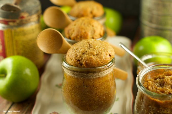 Apple Honey Cake In A Jar: celebrate rosh hashanah with these delicious & moist apple honey cakes in a jar. Give them out as gifts or serve them for dessert