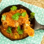 Braised Chicken And Mushrooms Recipe - this delicious one pot chicken recipe is easy to make and perfect for a weeknight dinner. Served with a yummy sauce.