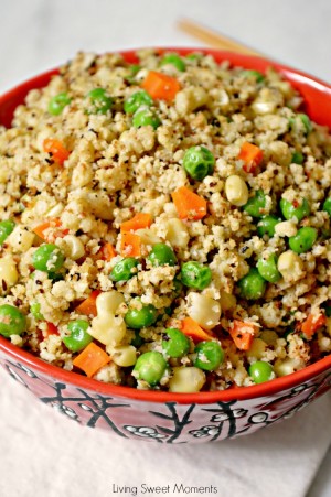 Low-Carb Curried Riced Cauliflower With Shrimp - Living Sweet Moments