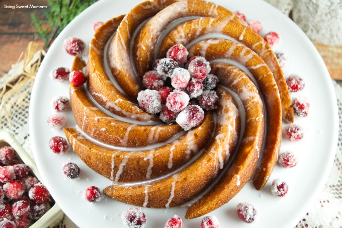 Gingerbread Bundt Cake with Vanilla Glaze