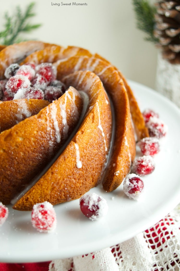 Gingerbread Bundt Cake with Vanilla Glaze