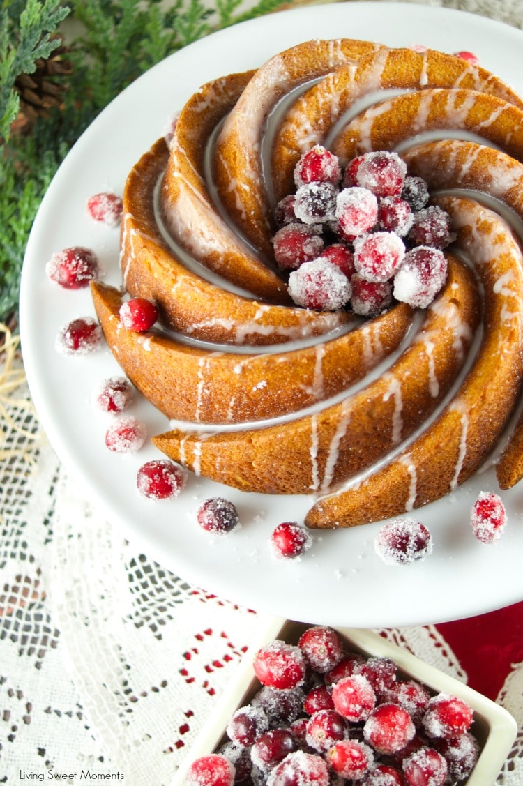 This Gingerbread Bundt Cake With Vanilla Glaze is moist, easy to make and delicious. The perfect Holiday dessert for parties, Breakfast and even brunch. Yum