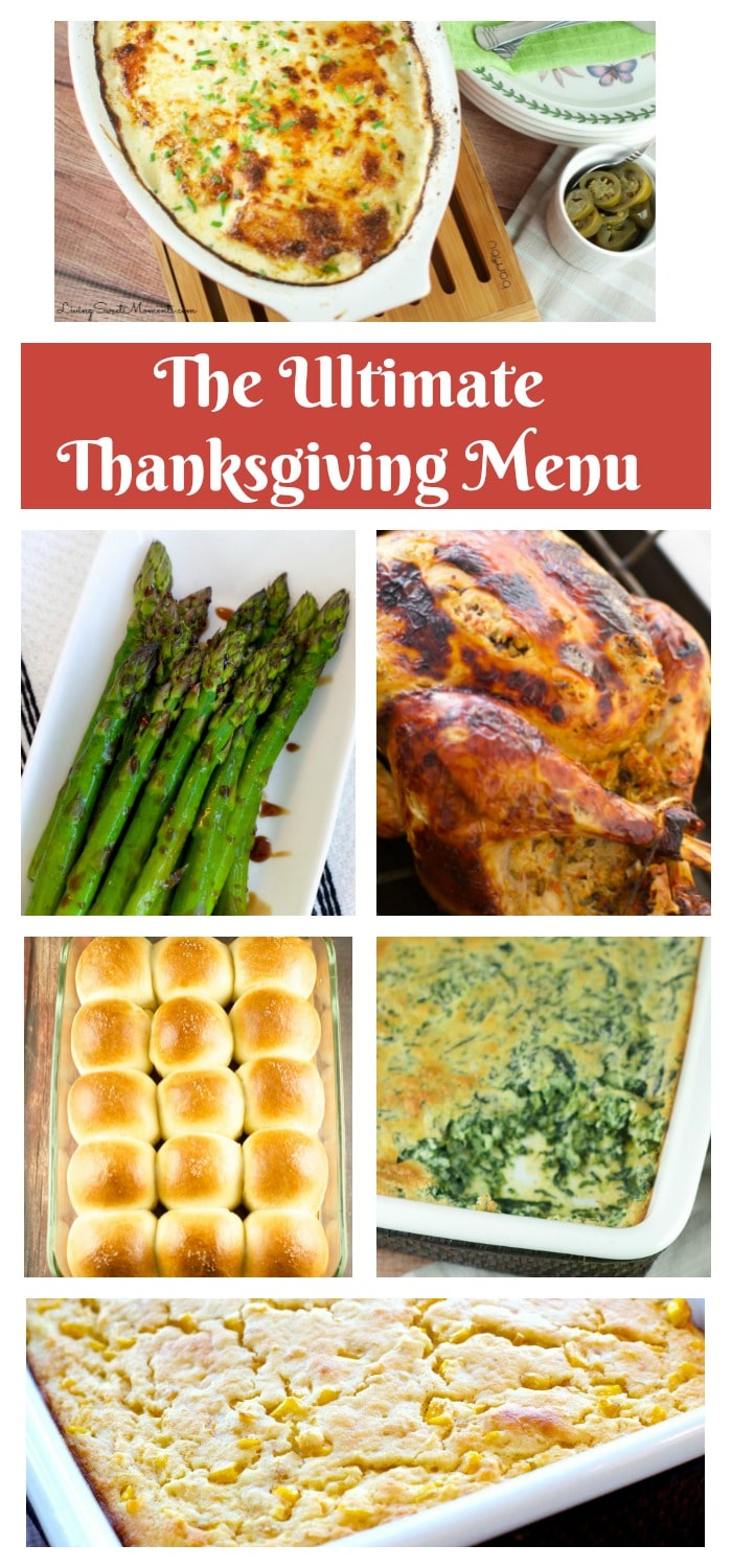 The Ultimate Thanksgiving Menu - Menu planning for your Thanksgiving Day just got a lot easier! Here are a few Thanksgiving Menu Recipes from appetizers, entrees to desserts. Enjoy!