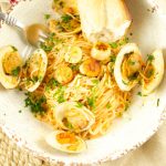 This Pasta With Clams And Scallops is ready in 30 minutes or less! The perfect quick & flavorful dinner idea for your family and friends. Loaded with flavor