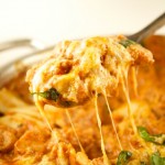 This delicious Cheesy One Pot Chicken Lasagna is ready in 30 minutes or less. The perfect quick weeknight dinner recipe to share with the family or parties.