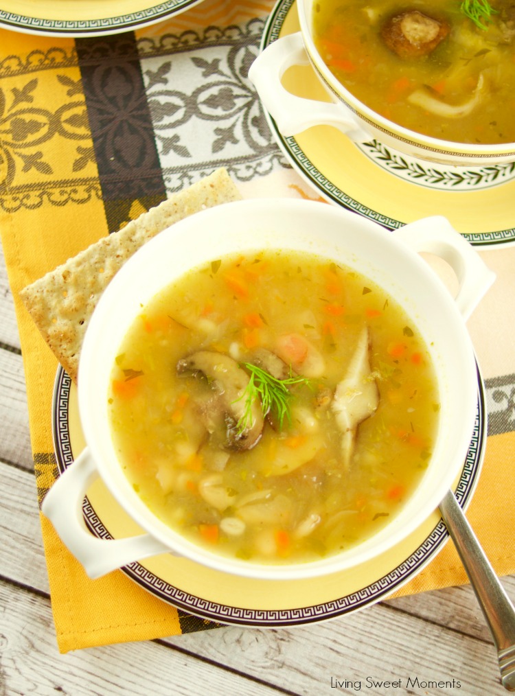 This hearty white Bean And Barley Soup is full of veggies and flavor. Ready in no time, tastes like it's been simmering for hours. Vegetarian dinner idea