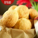 This yummy Latin Cheese Bread (almojabanas) is gluten free and delicious. Perfect to serve as rolls during dinner and as appetizers for a party or brunch. Originally from Colombia.