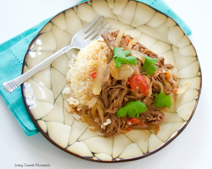 This Venezuelan Shredded Beef (carne mechada) is ready in no time using the Instant Pot pressure cooker. The perfect quick weeknight dinner idea! 