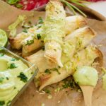This delicious Baked chicken taquitos recipe is easy to make and yummy. The Chicken is baked with cheese and salsa verde sauce on a crispy tortilla for a quick weeknight dinner idea that the whole family will enjoy!