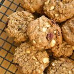 This Easy Peanut Butter Cookies recipe is made without flour or oil/butter but a healthier cookie recipe. It is chewy and delicious. Kid friendly too! Enjoy