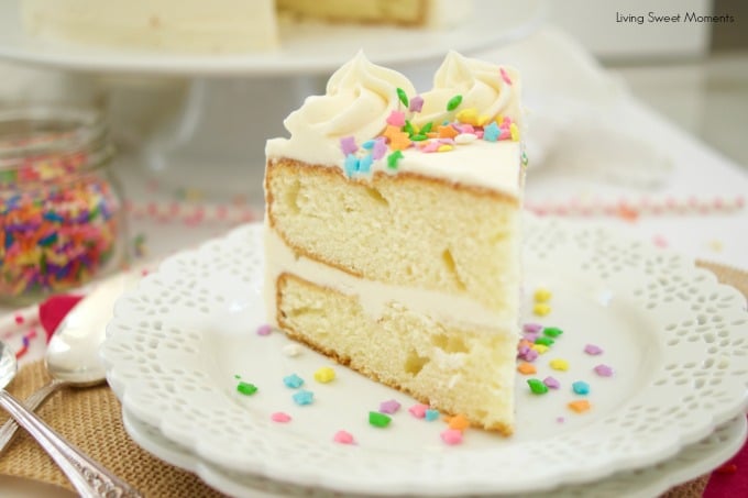 Yellow Birthday Cake with Vanilla Buttercream Frosting-thanhphatduhoc.com.vn