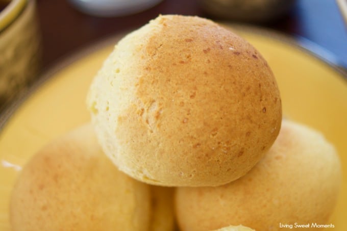 Pandebono is a Colombian gluten-free cheese bread that's easy to make and delicious. Serve it warm for breakfast or as rolls during dinner. Made in 30 min!