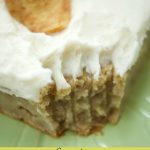 This Simple Banana Cake Recipe is delicious, moist, and easy to make. Served with brown butter frosting on top. Perfect for dessert, breakfast or coffee.