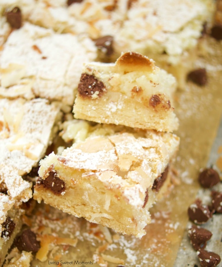 This delicious St. Louis Gooey Butter Cake Recipe is easy to make and has chocolate and coconut in the middle for extra flavor. The perfect summer dessert! 