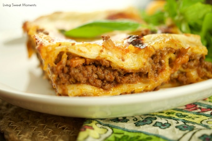 This Authentic Italian Lasagna Recipe made is by layering noodles with bolognese sauce, cheese, and bechamel. Delicious for dinner and celebrations.