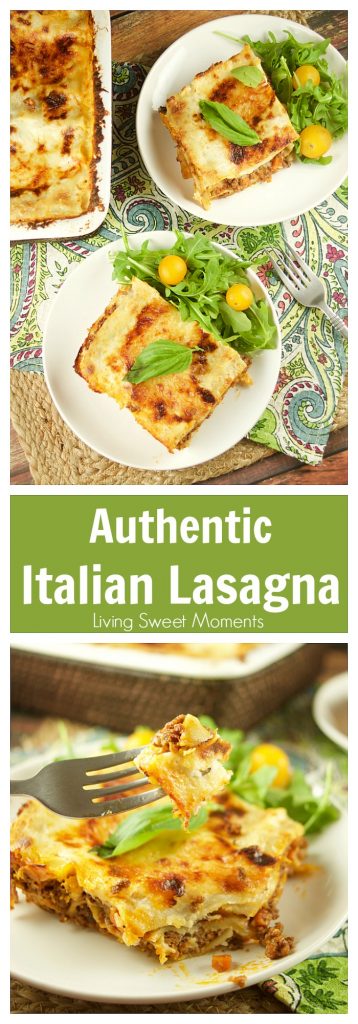 Authentic Italian Lasagna Recipe - Living Sweet Moments