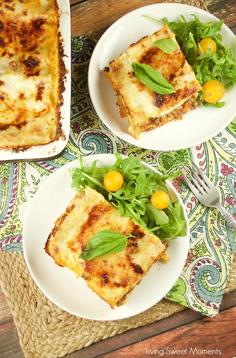 This Authentic Italian Lasagna Recipe made is by layering noodles with bolognese sauce, cheese, and bechamel. Delicious for dinner and celebrations.