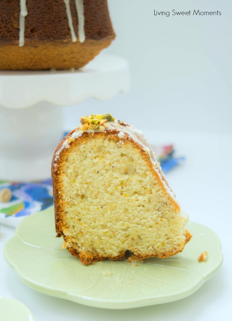 This delicious Pistachio Bundt Cake Recipe is made entirely from scratch and is topped with a sweet vanilla icing. Perfect for dessert, brunch, or anytime!