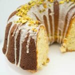 This delicious Pistachio Bundt Cake Recipe is made entirely from scratch and is topped with a sweet vanilla icing. Perfect for dessert, brunch, or anytime!