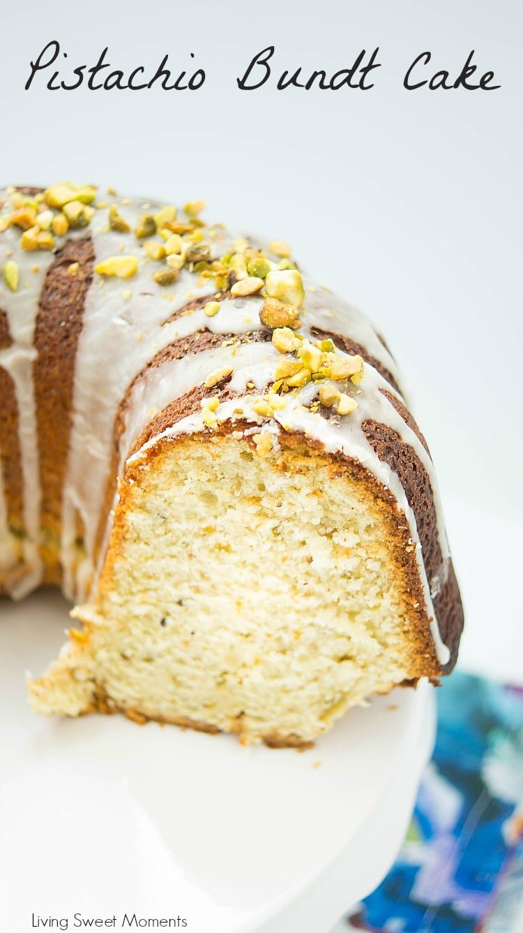 This delicious Pistachio Bundt Cake Recipe is made entirely from scratch and is topped with a sweet vanilla icing. Perfect for dessert, brunch, or anytime!