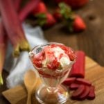 Only 4 ingredients needed to make this yummy Rhubarb Strawberry Compote. Perfect for spreading on toast in the morning or as a special topping for ice cream