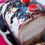 Neapolitan Ice Cream Cake - This delicious cake features 3 layers of cake, 3 layers of ice cream, and whipped cream on top. Perfect dessert for summer yum!