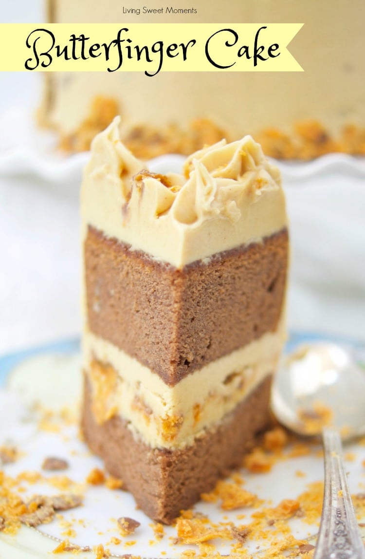 Butterfinger Cake Recipe - Living Sweet Moments