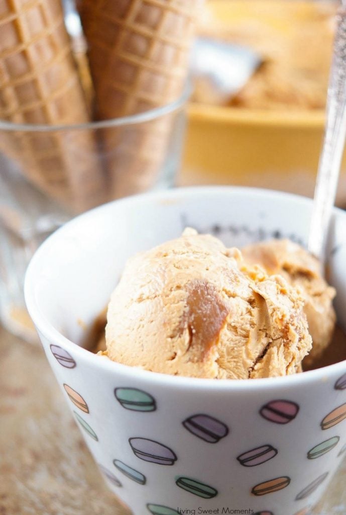 2 Ingredient Dulce de Leche Ice Cream - Living Sweet Moments