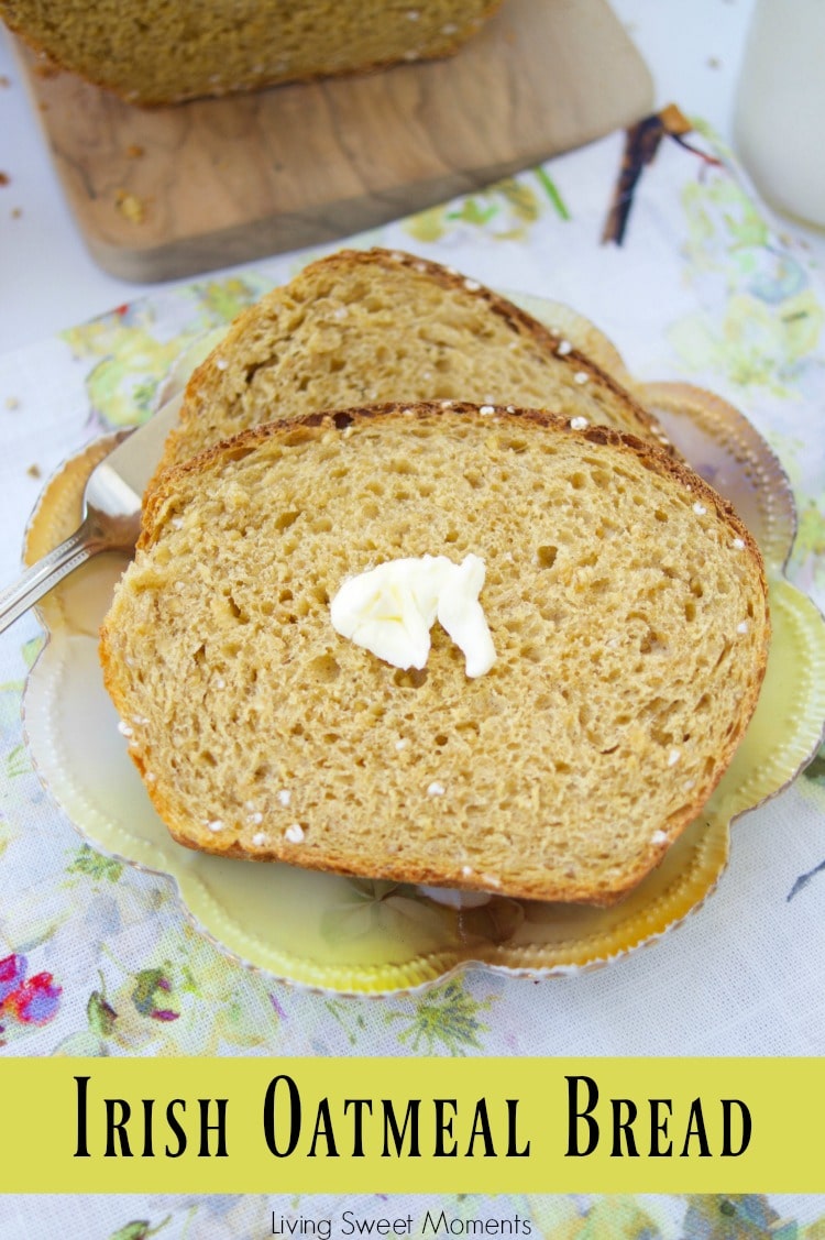 This easy and delicious Irish Oatmeal Bread recipe is made with steel cut oats, yeast, and molasses. Perfect for toast, sandwiches, & everything in between. 