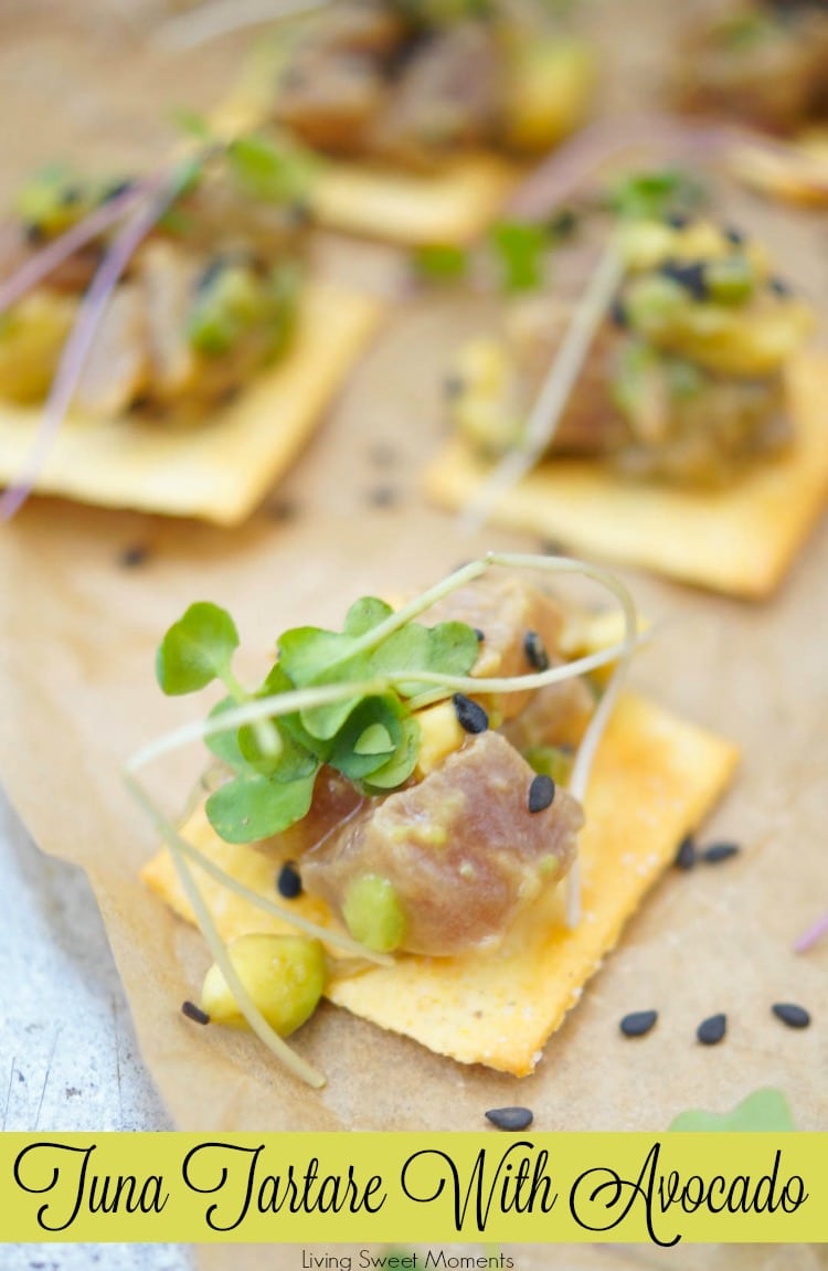 Tuna Tartare With Avocado Appetizer - Living Sweet Moments